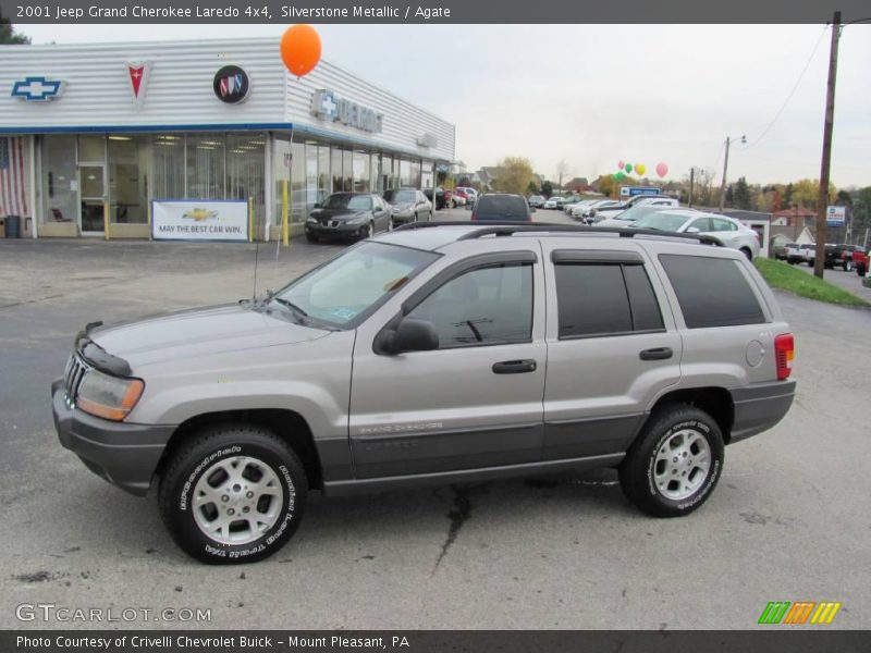 Silverstone Metallic / Agate 2001 Jeep Grand Cherokee Laredo 4x4