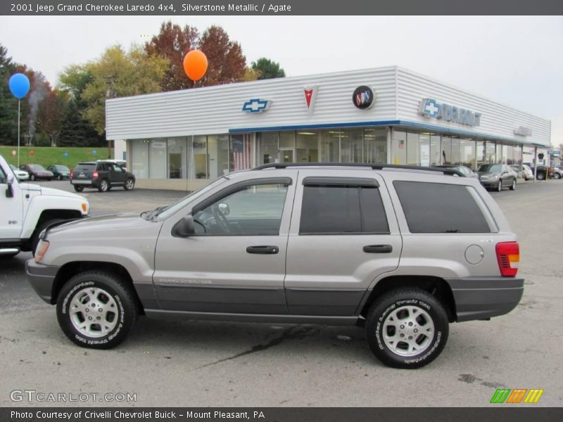 Silverstone Metallic / Agate 2001 Jeep Grand Cherokee Laredo 4x4
