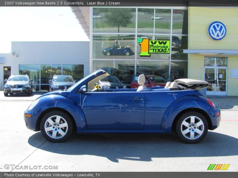 Laser Blue / Cream 2007 Volkswagen New Beetle 2.5 Convertible