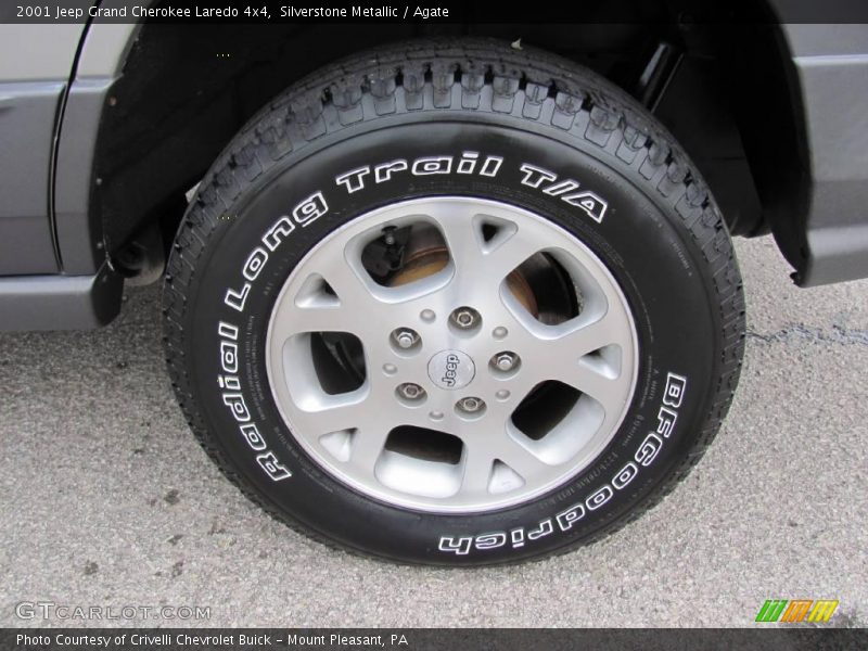 Silverstone Metallic / Agate 2001 Jeep Grand Cherokee Laredo 4x4