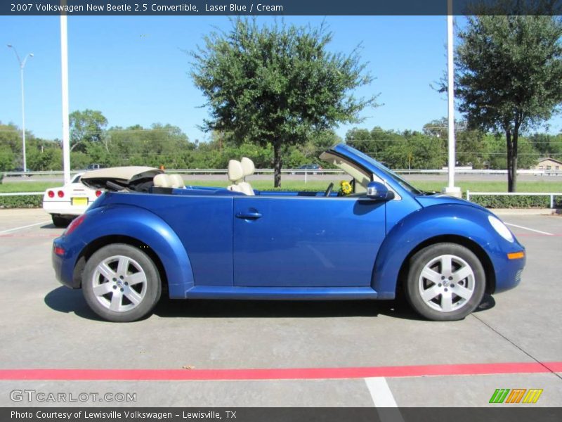 Laser Blue / Cream 2007 Volkswagen New Beetle 2.5 Convertible