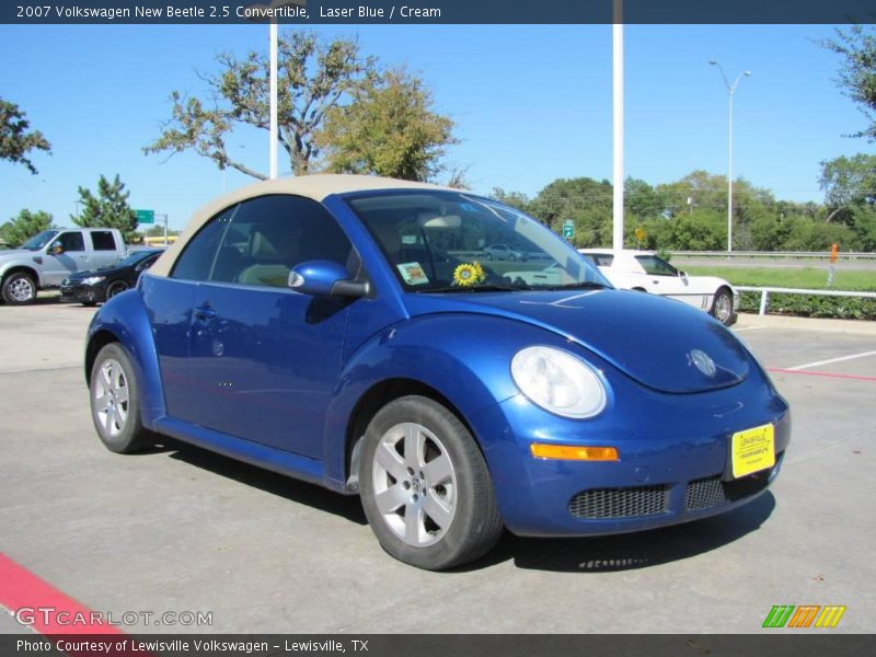 Laser Blue / Cream 2007 Volkswagen New Beetle 2.5 Convertible
