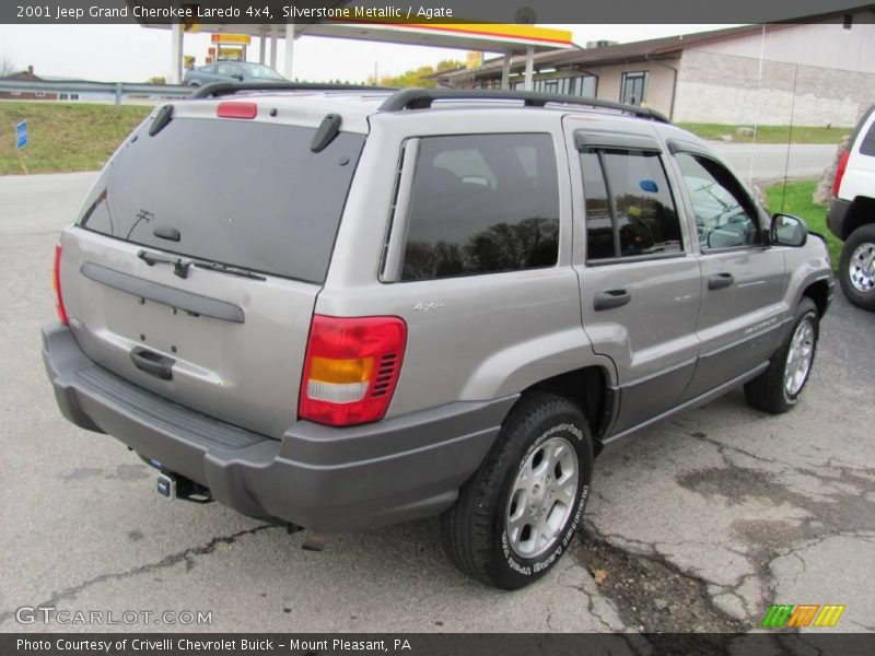 Silverstone Metallic / Agate 2001 Jeep Grand Cherokee Laredo 4x4