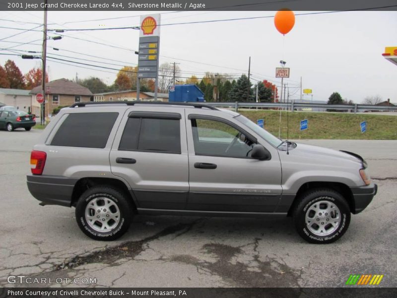 Silverstone Metallic / Agate 2001 Jeep Grand Cherokee Laredo 4x4