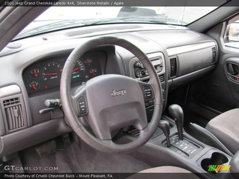 Silverstone Metallic / Agate 2001 Jeep Grand Cherokee Laredo 4x4