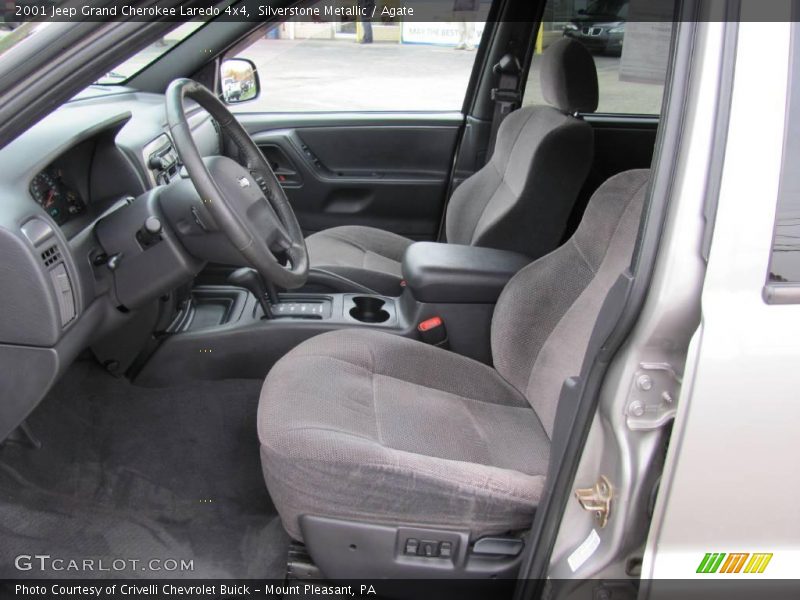 Silverstone Metallic / Agate 2001 Jeep Grand Cherokee Laredo 4x4