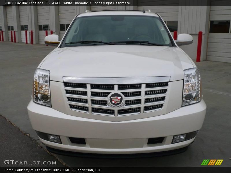 White Diamond / Cocoa/Light Cashmere 2007 Cadillac Escalade ESV AWD