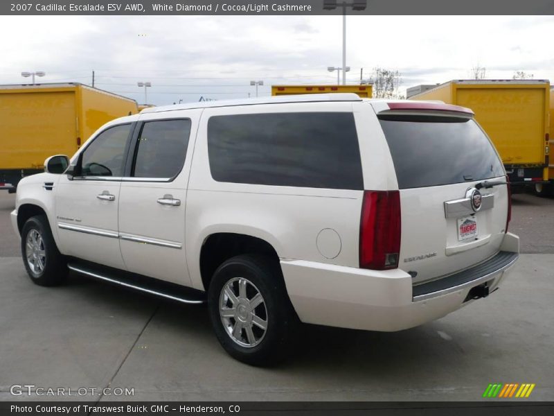 White Diamond / Cocoa/Light Cashmere 2007 Cadillac Escalade ESV AWD