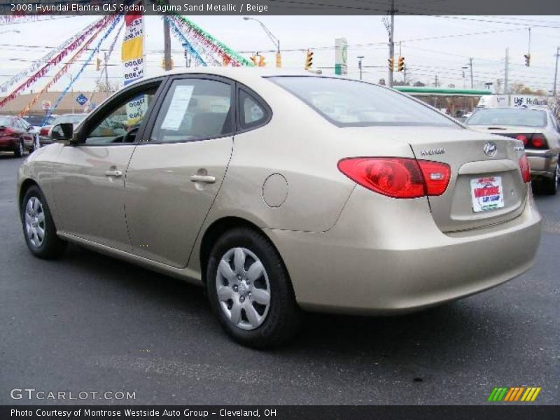 Laguna Sand Metallic / Beige 2008 Hyundai Elantra GLS Sedan