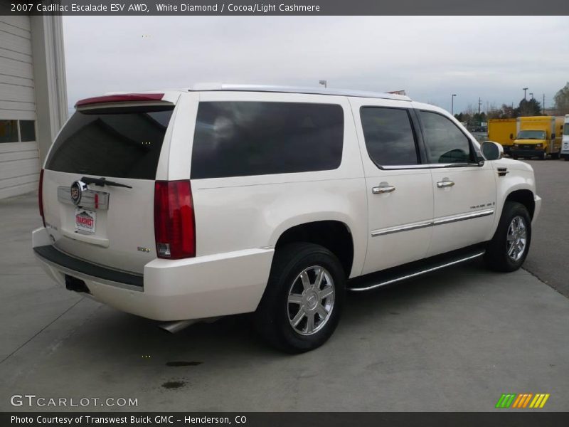 White Diamond / Cocoa/Light Cashmere 2007 Cadillac Escalade ESV AWD