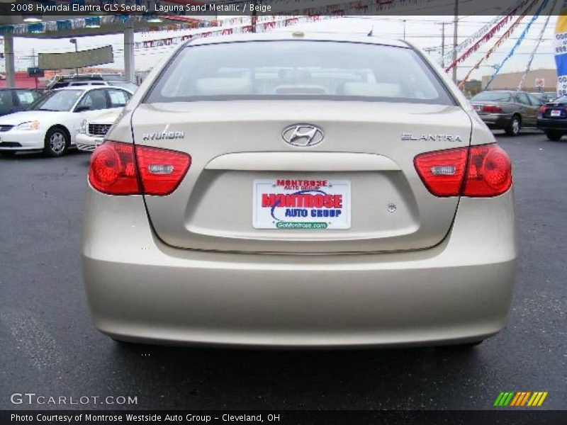 Laguna Sand Metallic / Beige 2008 Hyundai Elantra GLS Sedan