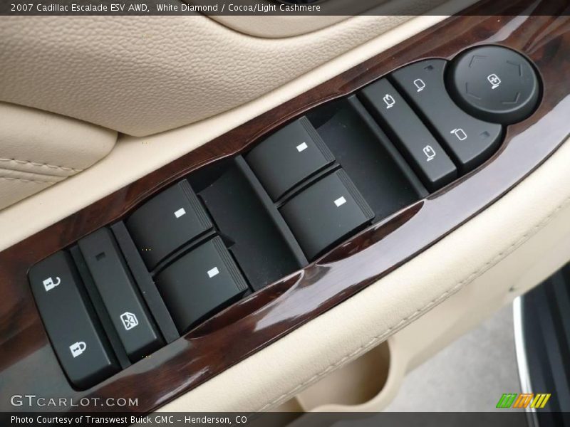 White Diamond / Cocoa/Light Cashmere 2007 Cadillac Escalade ESV AWD