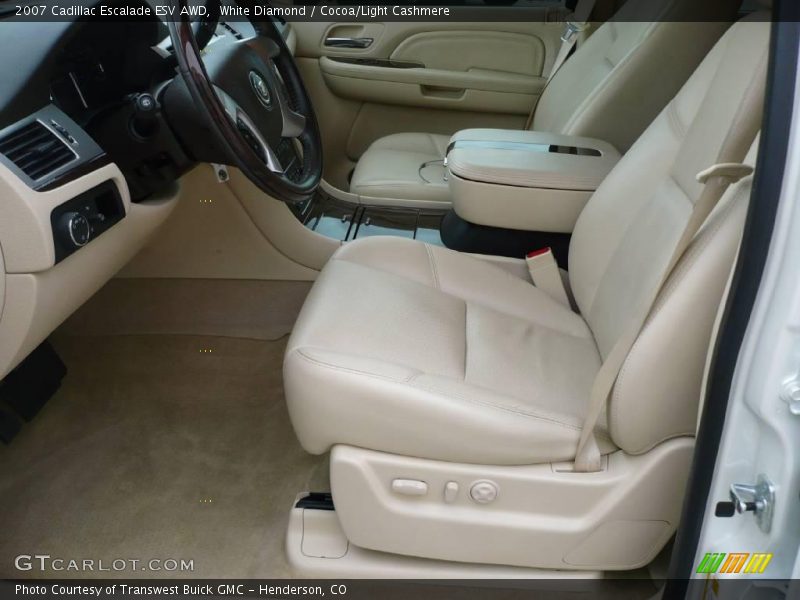 White Diamond / Cocoa/Light Cashmere 2007 Cadillac Escalade ESV AWD