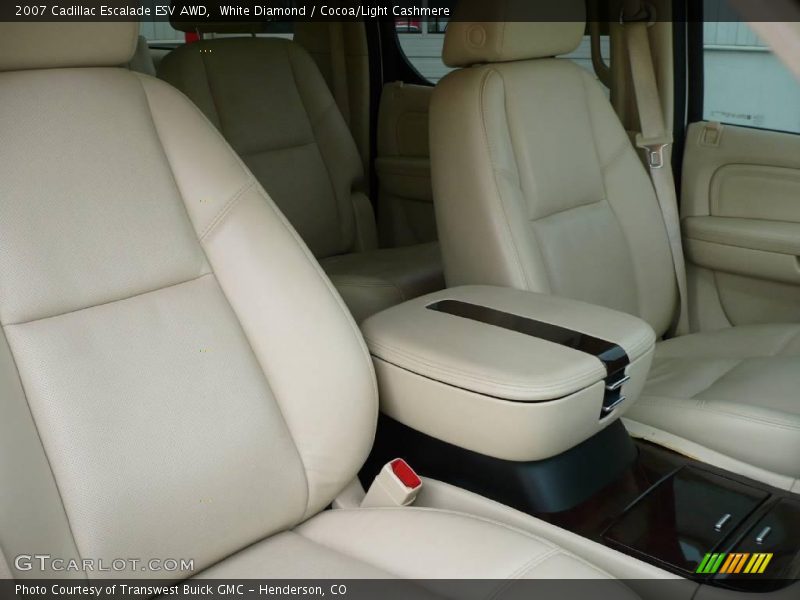 White Diamond / Cocoa/Light Cashmere 2007 Cadillac Escalade ESV AWD