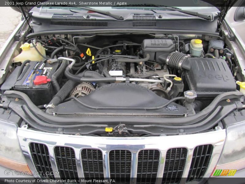 Silverstone Metallic / Agate 2001 Jeep Grand Cherokee Laredo 4x4