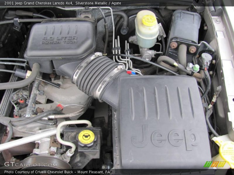 Silverstone Metallic / Agate 2001 Jeep Grand Cherokee Laredo 4x4