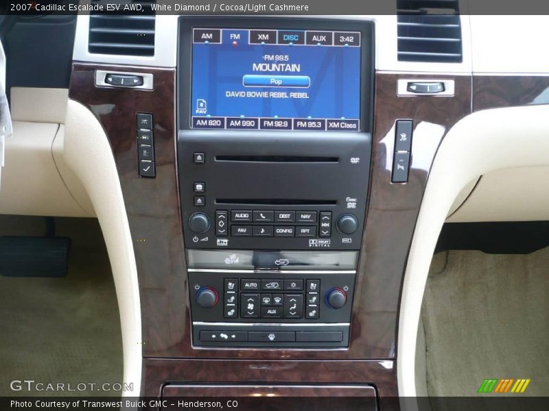 White Diamond / Cocoa/Light Cashmere 2007 Cadillac Escalade ESV AWD