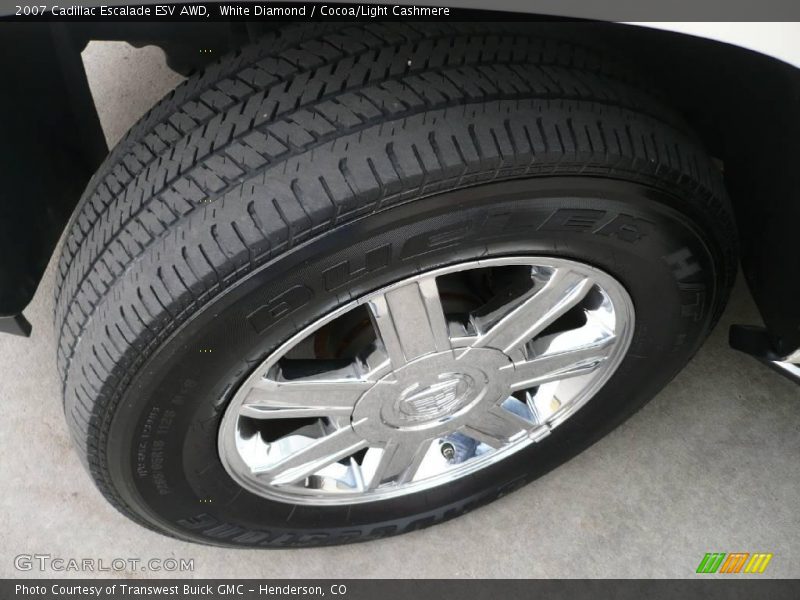 White Diamond / Cocoa/Light Cashmere 2007 Cadillac Escalade ESV AWD