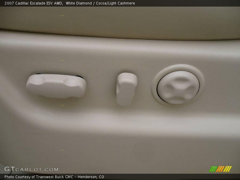 White Diamond / Cocoa/Light Cashmere 2007 Cadillac Escalade ESV AWD