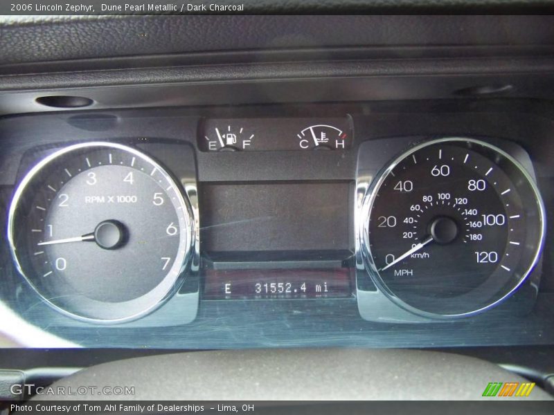 Dune Pearl Metallic / Dark Charcoal 2006 Lincoln Zephyr