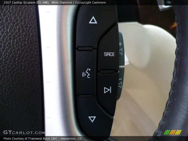 White Diamond / Cocoa/Light Cashmere 2007 Cadillac Escalade ESV AWD