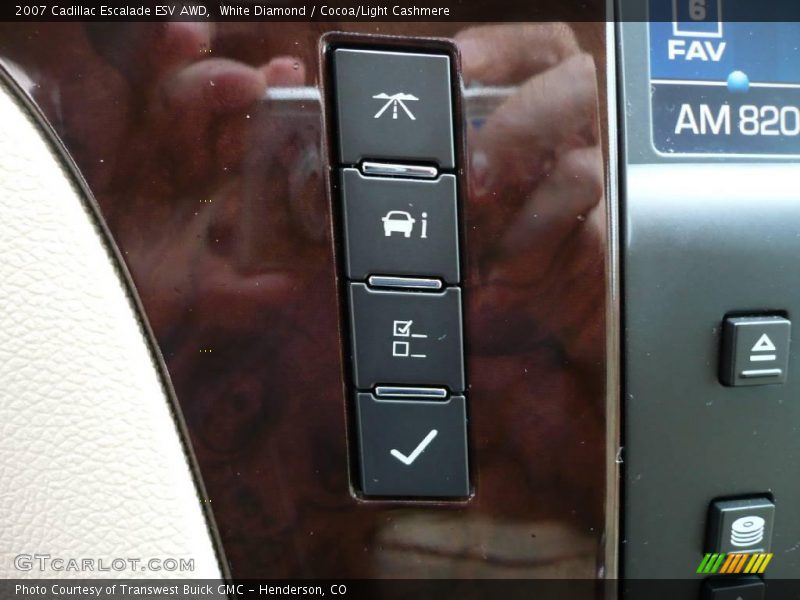 White Diamond / Cocoa/Light Cashmere 2007 Cadillac Escalade ESV AWD