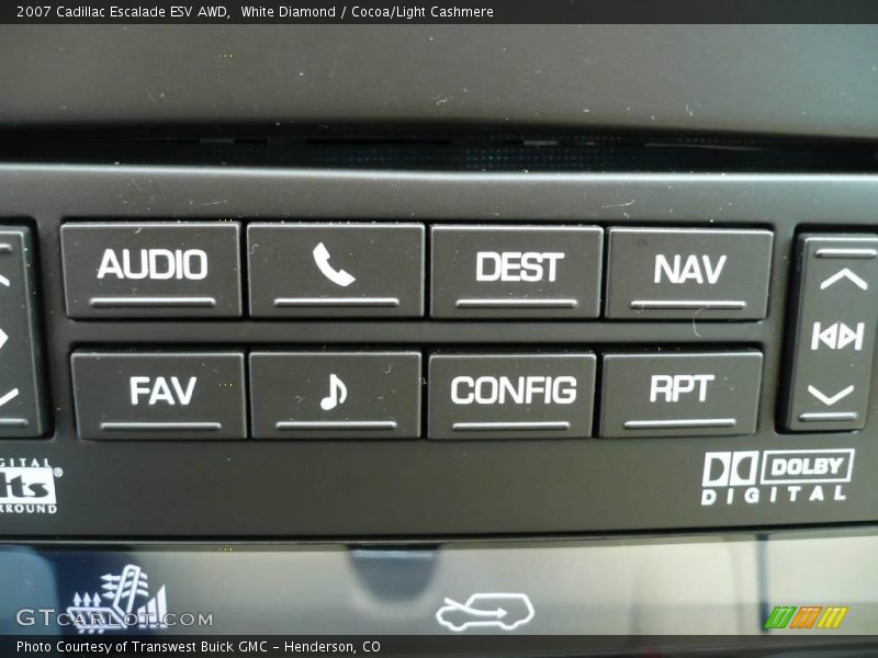 White Diamond / Cocoa/Light Cashmere 2007 Cadillac Escalade ESV AWD