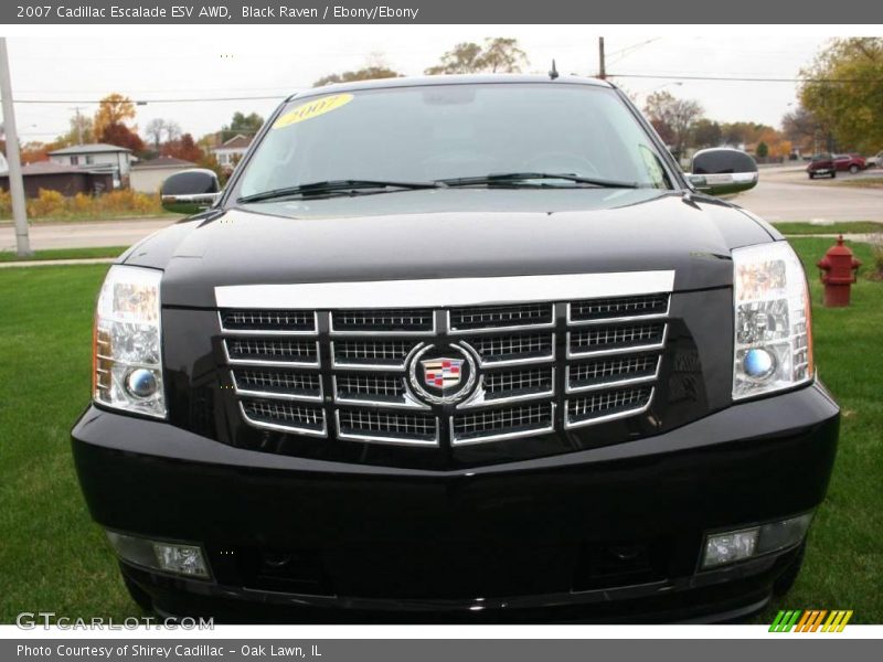 Black Raven / Ebony/Ebony 2007 Cadillac Escalade ESV AWD