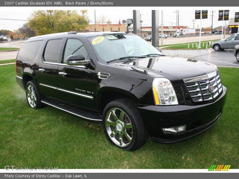 Black Raven / Ebony/Ebony 2007 Cadillac Escalade ESV AWD