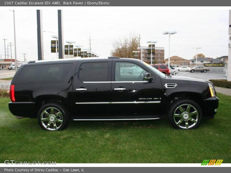Black Raven / Ebony/Ebony 2007 Cadillac Escalade ESV AWD
