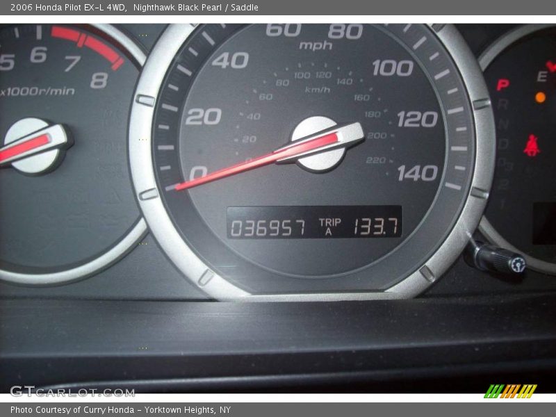 Nighthawk Black Pearl / Saddle 2006 Honda Pilot EX-L 4WD