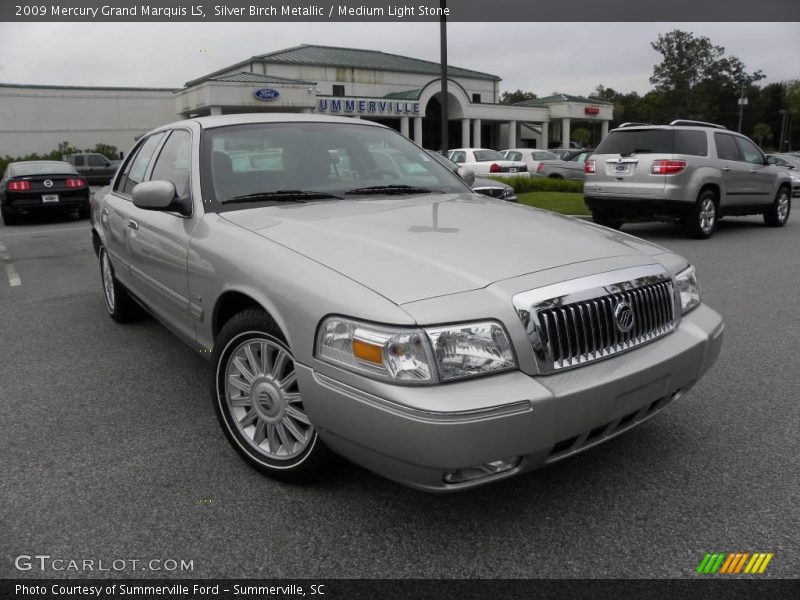 Silver Birch Metallic / Medium Light Stone 2009 Mercury Grand Marquis LS