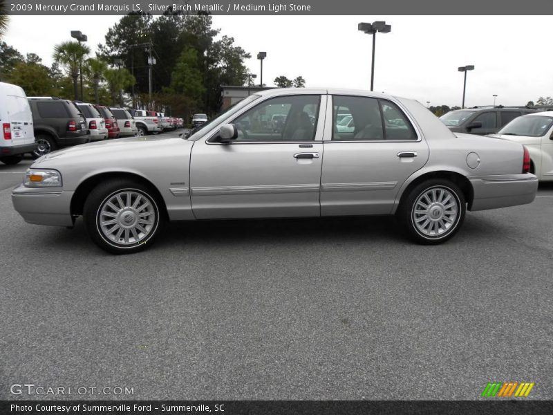 Silver Birch Metallic / Medium Light Stone 2009 Mercury Grand Marquis LS