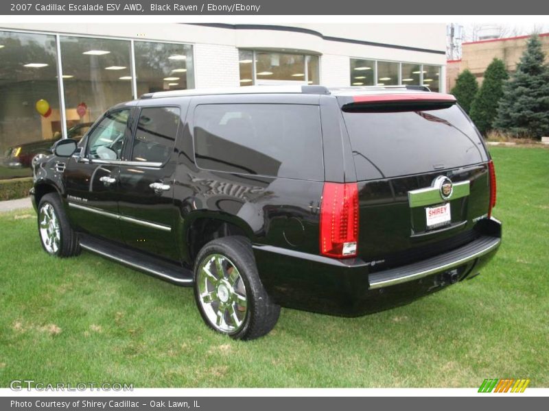 Black Raven / Ebony/Ebony 2007 Cadillac Escalade ESV AWD