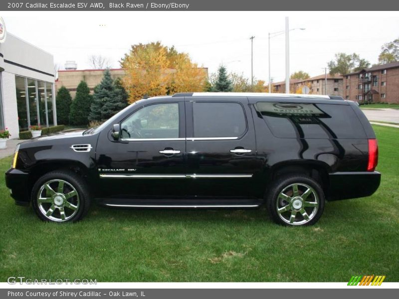 Black Raven / Ebony/Ebony 2007 Cadillac Escalade ESV AWD