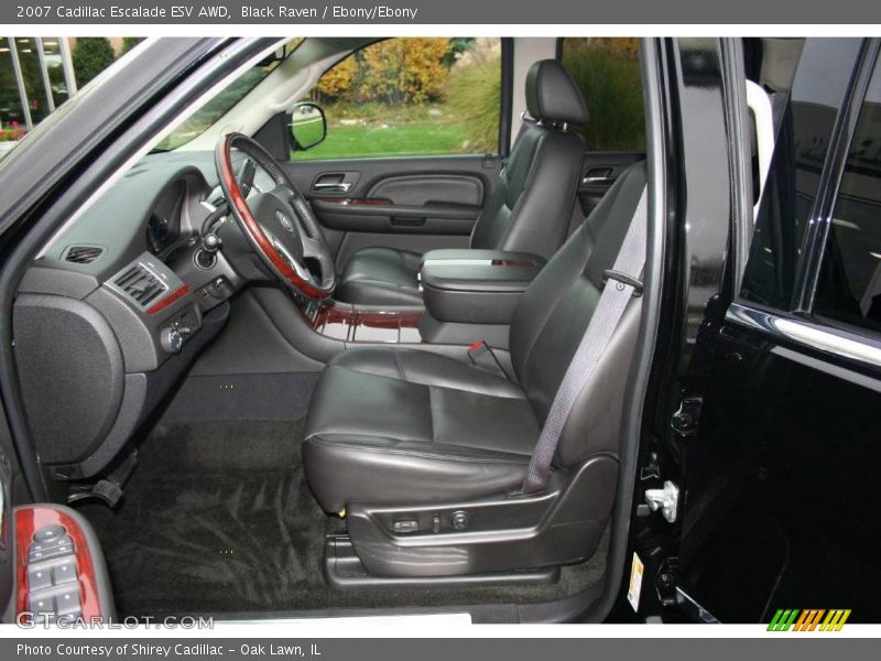 Black Raven / Ebony/Ebony 2007 Cadillac Escalade ESV AWD