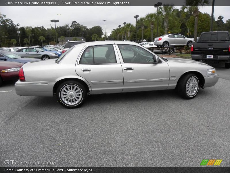 Silver Birch Metallic / Medium Light Stone 2009 Mercury Grand Marquis LS