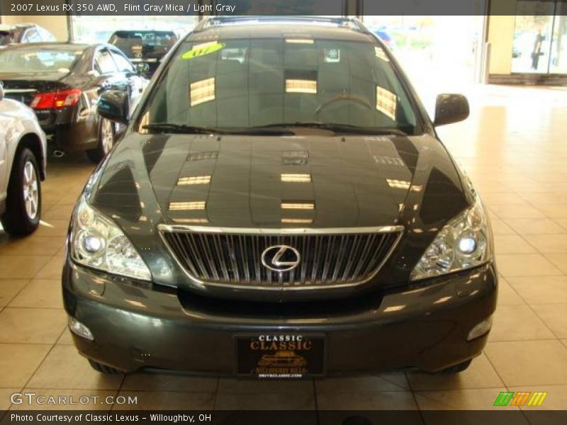 Flint Gray Mica / Light Gray 2007 Lexus RX 350 AWD