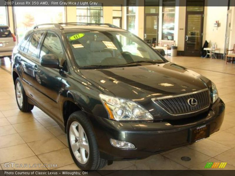Flint Gray Mica / Light Gray 2007 Lexus RX 350 AWD