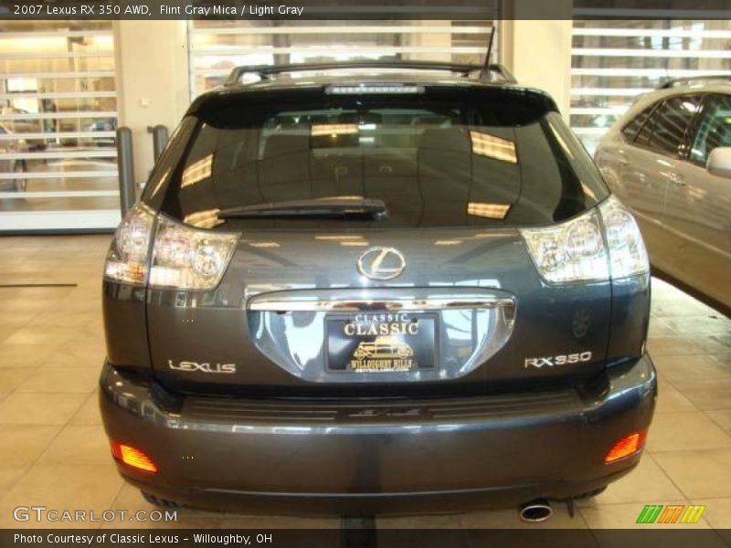 Flint Gray Mica / Light Gray 2007 Lexus RX 350 AWD
