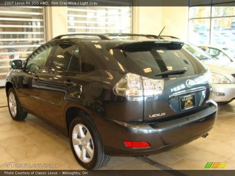 Flint Gray Mica / Light Gray 2007 Lexus RX 350 AWD