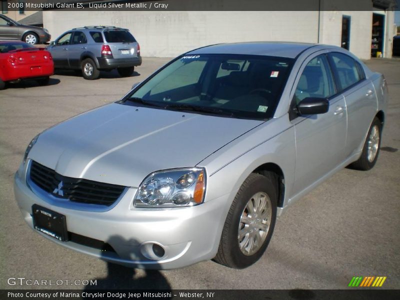 Liquid Silver Metallic / Gray 2008 Mitsubishi Galant ES