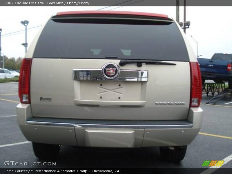 Gold Mist / Ebony/Ebony 2007 Cadillac Escalade