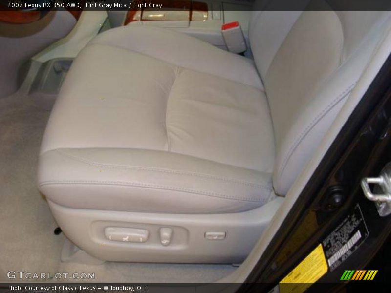Flint Gray Mica / Light Gray 2007 Lexus RX 350 AWD