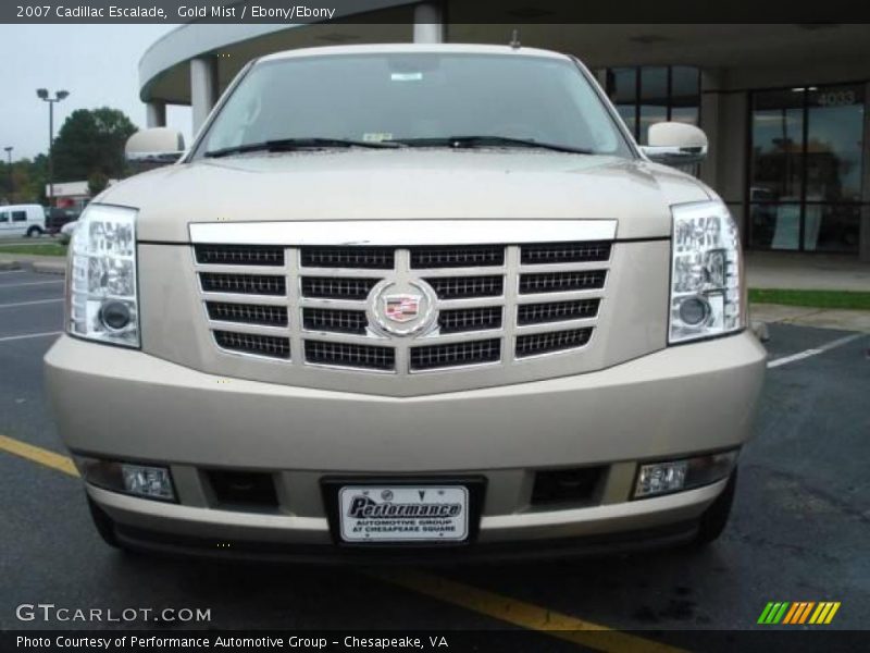 Gold Mist / Ebony/Ebony 2007 Cadillac Escalade
