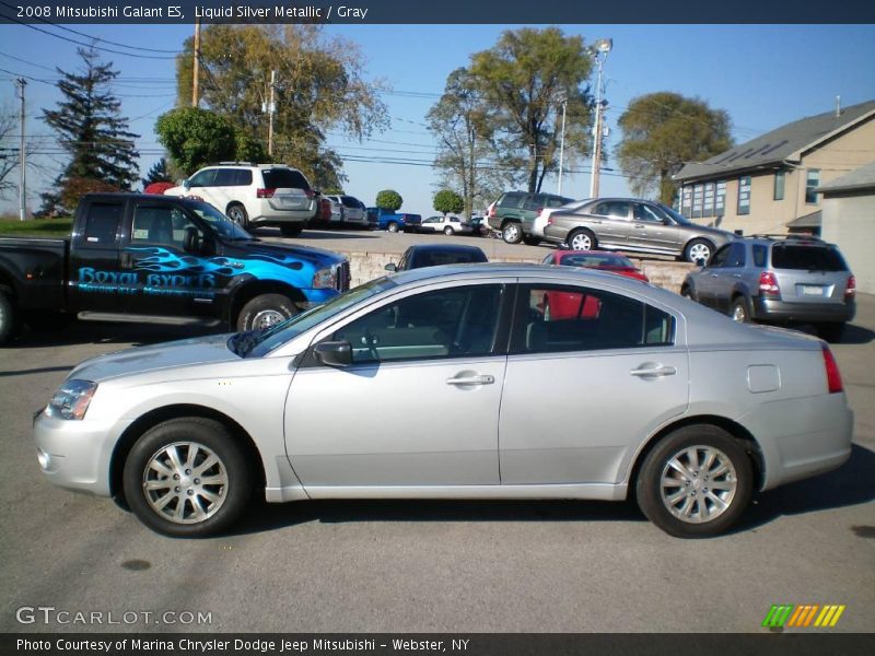 Liquid Silver Metallic / Gray 2008 Mitsubishi Galant ES