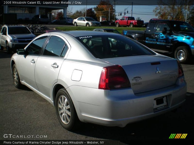 Liquid Silver Metallic / Gray 2008 Mitsubishi Galant ES