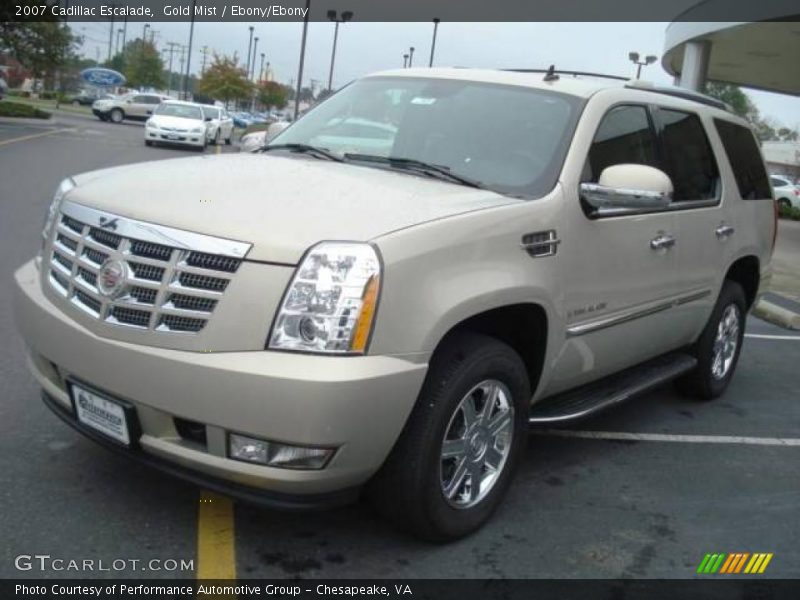 Gold Mist / Ebony/Ebony 2007 Cadillac Escalade