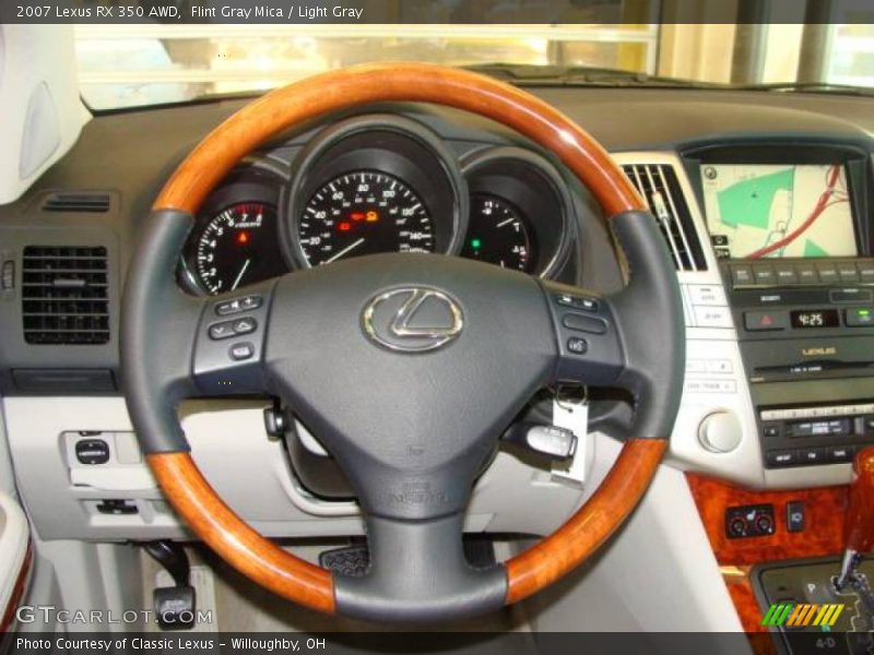 Flint Gray Mica / Light Gray 2007 Lexus RX 350 AWD