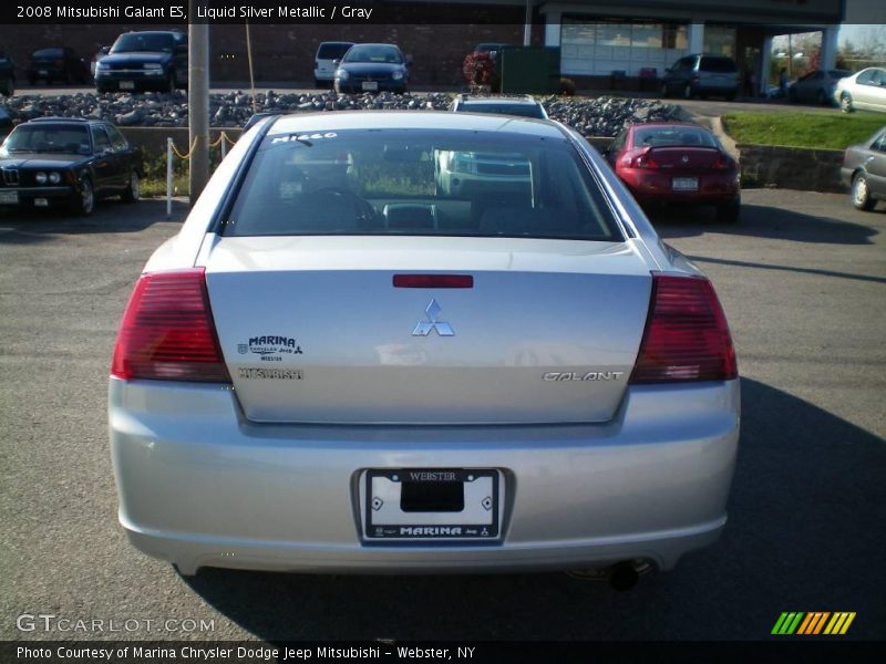 Liquid Silver Metallic / Gray 2008 Mitsubishi Galant ES